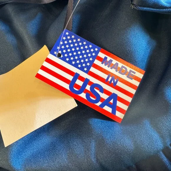 NWT XSCAPE One-Shoulder Satin Gown Ocean Blue Size 6 - Picture 14 of 16